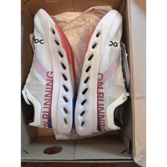 On oncloud Cloudsurfer Next Running Shoes Women 8.5 White/Flame LaceUp - Picture 3 of 16